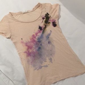 J Crew light pink Embellished t-shirt